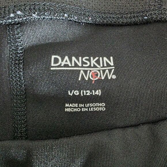 Danskin Now L (12/14)  Black Semi Fitted Straight Leg Athletic Leggings Lot of 4 - Picture 2 of 9